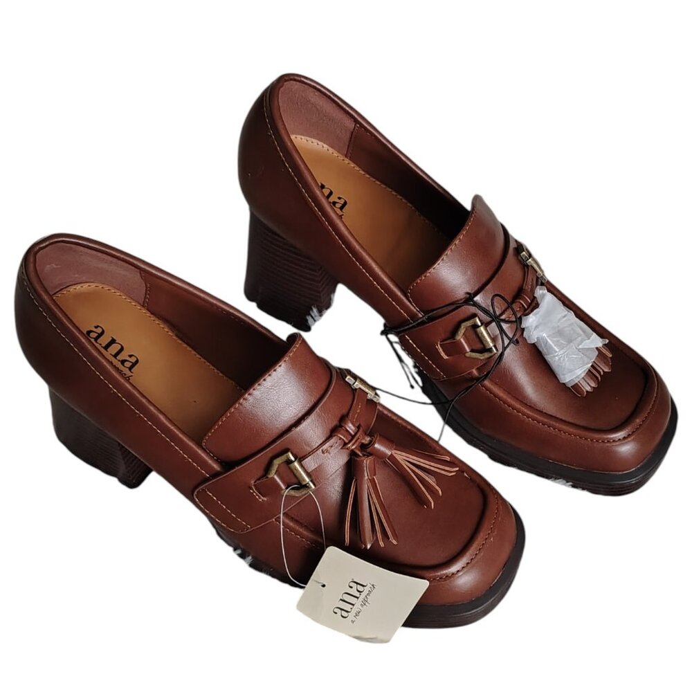 a.n.a Hazen Womens Moc Closed Toe Loafers Size 9